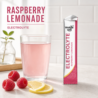 Poudre d'électrolytes en sachet individuel sous marque privée, en vrac, OEM, fabricant de poudre d'hydratation, mélange de boisson personnalisé saveur framboise-citronnade en sachet