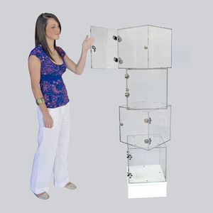Cube d'affichage en acrylique transparent polyvalent: support solide de qualité supérieure pour une présentation élégante des produits de beauté et des accessoires - Product Image 2