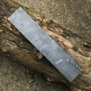 Barra de Acero de Damasco Hecha a Mano con Patrón de Pluma, 12 Pulgadas de Largo y 5mm de Grosor, Material para Fabricación de Cuchillos - Product Image 4