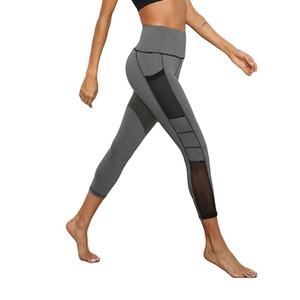Pantalones de yoga de cintura alta para mujer, pantalones de entrenamiento, ropa de gimnasio, leggings de yoga sin costuras con bolsillos laterales - Product Image 4