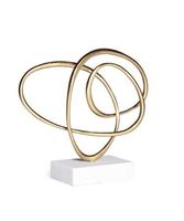 Sculpture en laiton de luxe, décoration artistique de table pour projets d'aménagement intérieur élégants pour l'hôtellerie résidentielle et les bureaux de direction