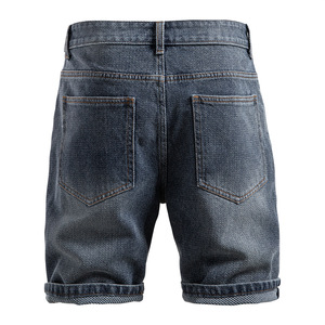 Shorts de Mezclilla con Dobladillo Enrollado, Corte Recto Informal, Shorts de Jean Clásicos de Cinco Bolsillos para Uso Diario - Product Image 5