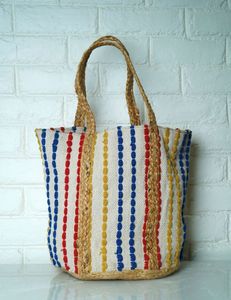 Bolso Bandolera de Yute y Algodón Hecho a Mano para Mujer, Ecológico, Estilo Bohemio, para Playa/Compras, Nueva Moda 2026 - Product Image 1