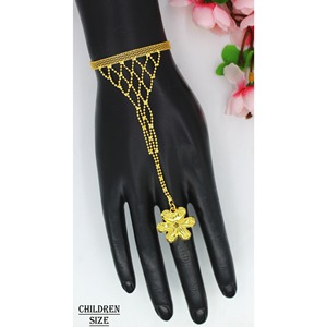 Pulsera joyería precio al por mayor mujeres bebé joyería Dubai indio chapado en oro niños material de latón Dubai joyería India - Product Image 6