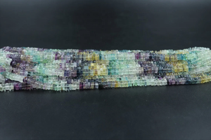 AAA Quality Multi Fluorite <b>Heishi</b> Beads 6mm 16 Inches Smooth Tyre Shape Natural Stone 0.40mm Hole for Jewellery Making - Product Image 5