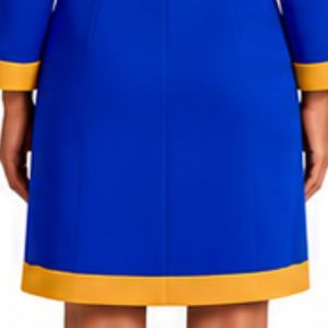 Vestido de punto Ponte para mujer, elegante, de manga larga, ajustado, midi, con detalle de lazo decorativo, para fiesta formal, venta al por mayor personalizada para damas - Product Image 6