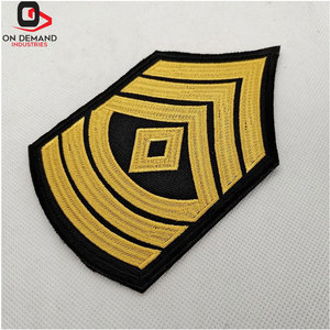 Écussons brodés haut de gamme pour manches, logo personnalisé, vente en gros d'usine, service OEM ODM, qualité export, commande en gros - Product Image 6
