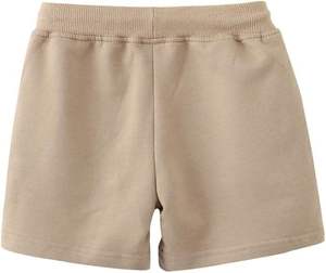 Wholesale <b>Chocolate</b> Brown <b>Kids</b> Girl Shorts Minimal Plain Summer Sweat Shorts <b>Kids</b> Girl Shorts Heavyweight Cotton Elastic Waist - Product Image 1