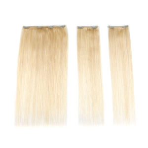 KSWIGS vente en gros Extensions de cheveux invisibles à clipser de qualité salon 100% Remy cheveux humains trame unique Style droit - Product Image 5