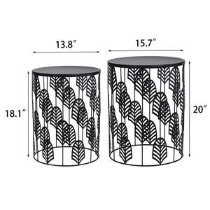 Mesa Auxiliar Metálica Compacta con Estante de Almacenamiento para Colocar Junto al Sofá y Solución Práctica de Organización para la Sala de Estar - Product Image 6