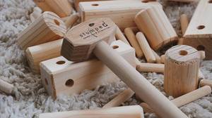Wooden Workbench Repair <b>Tool</b> <b>Set</b> with Hammer Wrench Saw Screws for <b>Kids</b> Toddlers DIY Playroom Display Educational Play Gift - Product Image 3