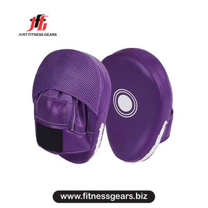Just Fitness Gears Purple PU Kick Boxing <b>Focus</b> <b>Pads</b> Velcro Closure Breathable Martial Arts Training Gear - Product Image 1