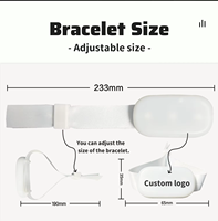 Bracelet lumineux LED moderne rechargeable et programmable Longstargift pour fêtes, en nylon et ABS, personnalisable