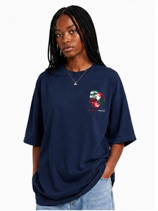 Camiseta Oversize para Mujer, Superventas, Verano, Moda, Manga Corta, Ecológica, Transpirable, Poliéster/Algodón, Secado Rápido - Product Image 1