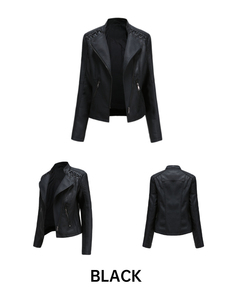 Chaqueta de Motociclista de Cuero Clásica de Diseño Personalizado, Chaqueta de Cuero con Logotipo OEM para Hombre, Corte Ajustado, Piel de Vacuno Genuina - Product Image 1