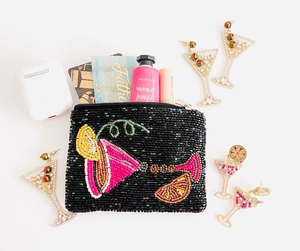 Porte-monnaie unique fait main avec perles, design ethnique personnalisable. Porte-monnaie perlé fait main. Accepte la personnalisation du design. Pochette perlée. - Product Image 6