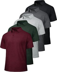 Polo de Golf de Manga Corta con Estampado Completo, Cuello Rígido de Secado Rápido, Poliéster Reciclado - Product Image 1