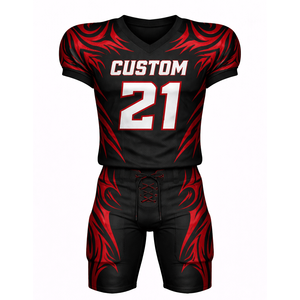 Maillot de football respirant à col ras du cou, imprimé sur mesure, coupe ample, en maille, par le fabricant - Product Image 1