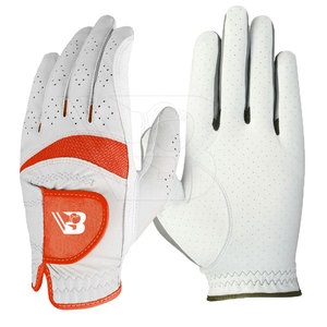 Gants de golf en cuir véritable au design unique avec logo personnalisé, respirants, légers, protection des mains, fabriqués au Pakistan - Product Image 1