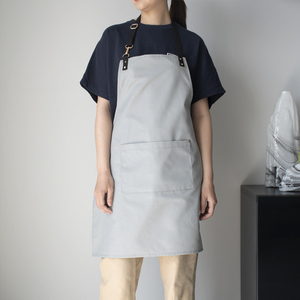 Durable chef <b>apron</b> polyester material with waist fit and button closure comfortable for long kitchen and outdoor <b>work</b> - Product Image 6