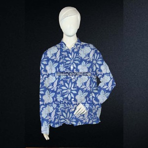 Designed Indian Tunic Cotton <b>Shirt</b> Floral Print Breathable <b>Long</b> Sleeve <b>Women</b> Wear Bohemian Style Party Wear India Pakistan - Product Image 3