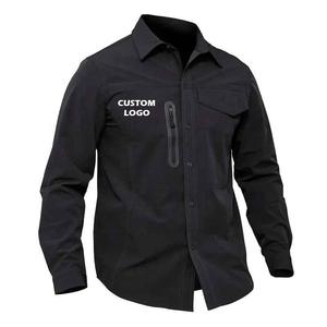 Camiseta de Pesca Personalizada para Hombre, Estilo Americano, Manga Larga, Sublimada, Cortavientos, Ligera, Protección Solar, 100% Poliéster, UPF 50 UV - Product Image 1