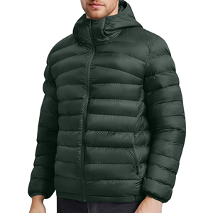 Wholesale Hooded Bubble Jacket <b>Men</b> <b>Winter</b> Custom <b>Warm</b> Eco-Friendly Padded <b>Coat</b> Windproof Casual Outdoor Fashion OEM ODM Front - Product Image 1