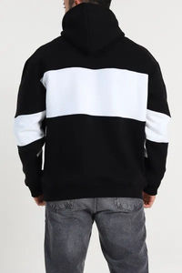 เสื้อฮู้ดดี้โอเวอร์ไซส์แบบมีกระเป๋าหน้าเย็บติด พร้อมเชือกผูกฮู้ด สวมใส่สบาย สไตล์ลำลอง เสื้อฮู้ดผู้ชาย - Product Image 2