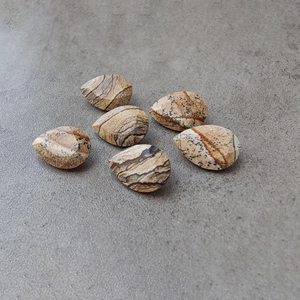 Pierre précieuse de qualité AAA+ en jaspe biscuit, taille facetée en forme de poire, calibrée pour la fabrication de bijoux, toutes tailles disponibles - Product Image 1