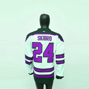 Tenue d'équipe de hockey sur glace professionnelle, vêtements sportifs personnalisés comprenant un maillot de hockey sur glace brodé sur mesure et des équipements. - Product Image 2