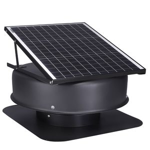 Ventilatore Solare da Soffitta 42W, 2800 CFM, Grande Flusso d'Aria, Resistente alle Intemperie, Silenzioso, Adattatore Intelligente 110V - Product Image 1