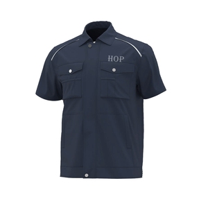 Chemise de travail industrielle personnalisée pour homme, réfléchissante, anti-plis, respirante, durable, vêtements de sécurité pour mécanicien, uniforme 100% coton - Product Image 2