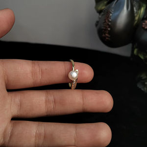 Elegant Freshwater Pearl Floral <b>Adjustable</b> <b>Ring</b> Free Size Open Band Pearl Jewelry <b>Ring</b> Resizable Supplier - Product Image 5