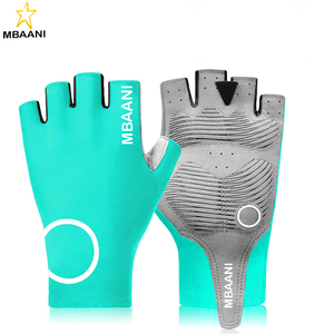 Gants de cyclisme, gants de vélo antidérapants rembourrés de 5 mm pour hommes et femmes, absorbant les chocs, respirants pour l'été, pour le vélo de route et les trajets quotidiens - Product Image 1