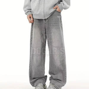 กางเกงยีนส์ทรงหลวมผู้ชายทรงหลวมสไตล์สตรีทแฟชั่นลำลองสบาย ๆ ทันสมัยทุกวัน - Product Image 2