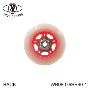 Trottinette pour enfants YEOU CHERNG avec roues en PU WB08076RT90-1 Rouge Rose Légère pour utilisation en extérieur - Product Image 4