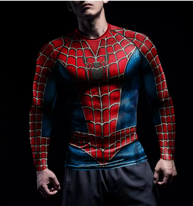 Camiseta transpirable para hombre, ropa de entrenamiento atlético de compresión de manga larga para MMA, BJJ, boxeo, gimnasio, fitness - Product Image 5