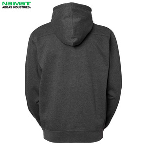 Sweat-shirt à capuche zippé bicolore pour homme, avec empiècements contrastants, en polaire multicolore, uniforme d'entraînement, veste d'extérieur - Product Image 4