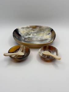 Petites coupelles en corne de bœuf naturelle, polies à la main, de luxe, écologiques, AUREVIA CRAFTS, cadeaux d'entreprise personnalisés, fourniture en gros - Product Image 5