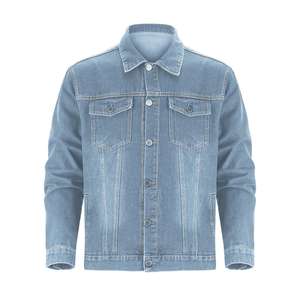 Vestes pour hommes, service OEM, design personnalisé, veste en jean surdimensionnée à boutons, manches longues, veste en jean pour hommes, haute qualité - Product Image 1