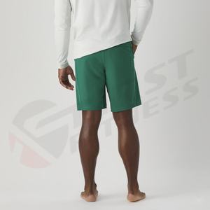 Shorts de bain et de sport personnalisés pour hommes 2025 – 100 % coton, séchage rapide, coupe-vent, respirant, avec filet, couleur unie, cordon de serrage, pour l'été - Product Image 3
