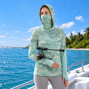 Hauts de pêche en gros pour femmes avec empiècements extensibles légers pour les distributeurs de vêtements de pêche en plein air - Product Image 4