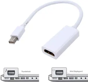 Adaptateur OEM Offre Spéciale nickelé Mini Displayport vers HDMI mâle vers femelle pour Mac Book iMac