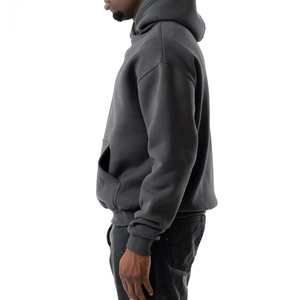 Men's Winter Wear High Quality Cotton Blended Warm Oversize Fleece Hoodie Custom Logo Printing Embroidery Wholesale <b>Sweatshirt</b> - Product Image 2