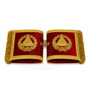 Manchettes maçonniques personnalisées avec des détails élégants, tissu doux et finition de qualité pour chemises formelles, vestes et accessoires vestimentaires - Product Image 2