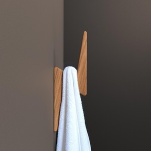 Modern Wooden Peg Rack <b>Wall</b> <b>Hook</b> Organizer Handmade Solid Wood Hanger for Bedroom Hallway and Bathroom Towel - Product Image 2
