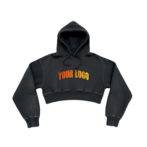 Sudadera con Capucha Extra Grande Personalizada, Lavada al Ácido, para Otoño e Invierno, para Mujer, 100% Algodón, Felpa, Ecológica, con Logotipo Impreso Personalizado - Product Image 1
