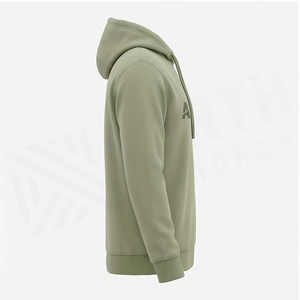 Sweat à capuche pour homme North Approach, vert olive, en polaire, coupe classique, imprimé sur le devant, pour l'automne - Product Image 3