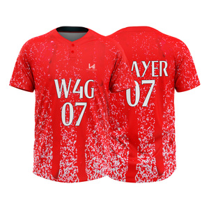 Uniformes de Béisbol y Sóftbol Personalizados de Alta Calidad, Camisetas con Estampado Frontal, Tela 100% Poliéster Transpirable, Secado Rápido, Antibacteriano - Product Image 1