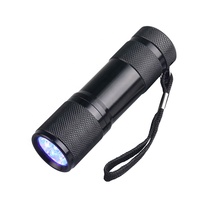 Lampe torche LED UV Gamela 9 certifiée CE en alliage d'aluminium, outils de réparation automobile en anglais, garantie 1 an, ajustement universel